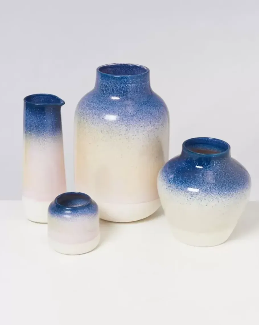 Motel a Miio Vasen>Nuno Vase L Blau Rosa Gesprenkelt
