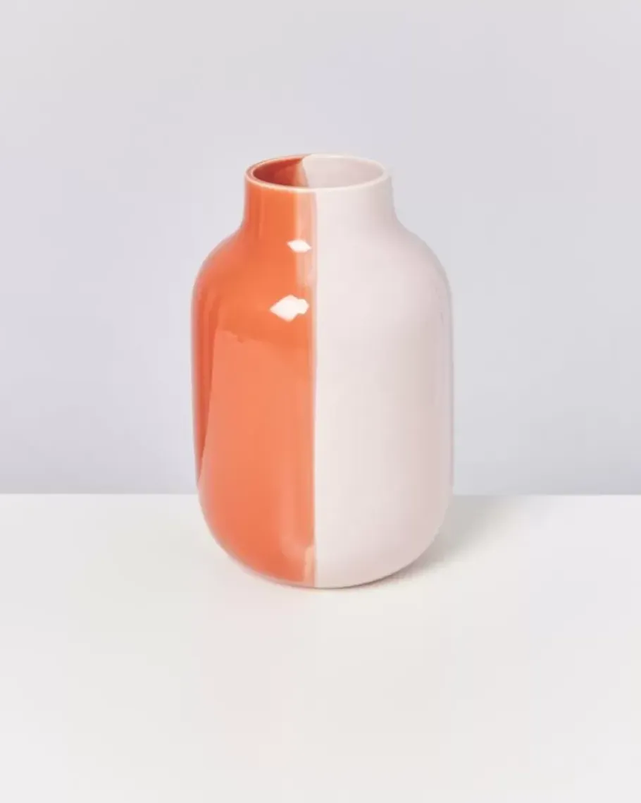 Motel a Miio Vasen>Nuno Vase L Half Coral Rose