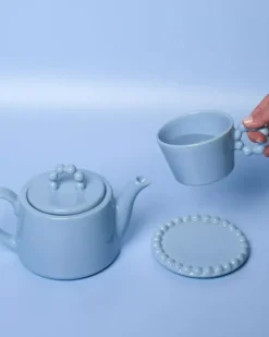 Motel a Miio Untertassen>Seia Untertasse Flor Hellblau