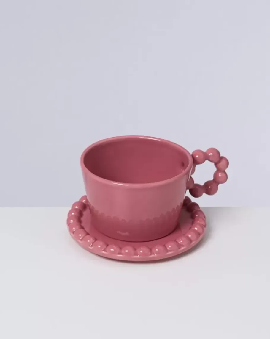 Motel a Miio Tassen & Becher>Seia Untertasse Flor Rosa