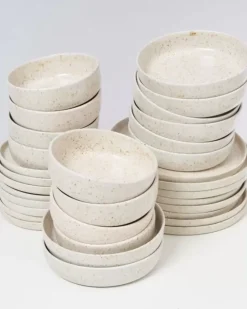 Motel a Miio 32 Teilige Sets>Tavira Sand Dots - 32 Teiliges Set