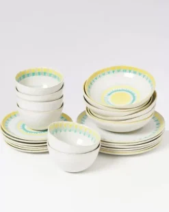 Motel a Miio 24 Teilige Sets>Verao Gelb Grun -24 Teiliges Set