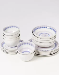 Motel a Miio Geschirr Sets>Verao Lila Blau -24 Teiliges Set