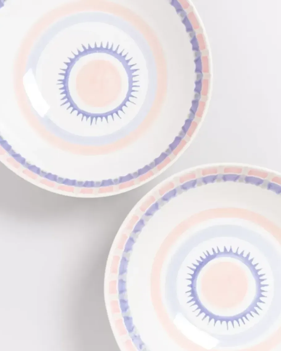 Motel a Miio Servierschalen>Verao Servierschale Gros Flach Rosa Blau